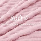 BEDELITE Twin Blanket for Couch & Bed, 300GSM Soft & Warm Fleece Blanket, Decorative and Giftable Striped Cherry Blossom Blankets for Women, Men, 60"x80"