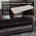 Leather Look Couch Cushion Covers Sofa Seat Slipcovers Sets Couches Furniture Protector for Sectional Armchair Loveseat Pets Kids Stretch Spandex Fabric (3 Cushion XL Sofa, Chocolate)