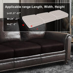 ANARACHON Leather Look Couch Cushion Covers Sofa Seat Slipcovers Sets Couches Furniture Protector for Sectional Armchair Loveseat Pets Kids Stretch Spandex Fabric (3 Cushion XL Sofa, Chocolate)