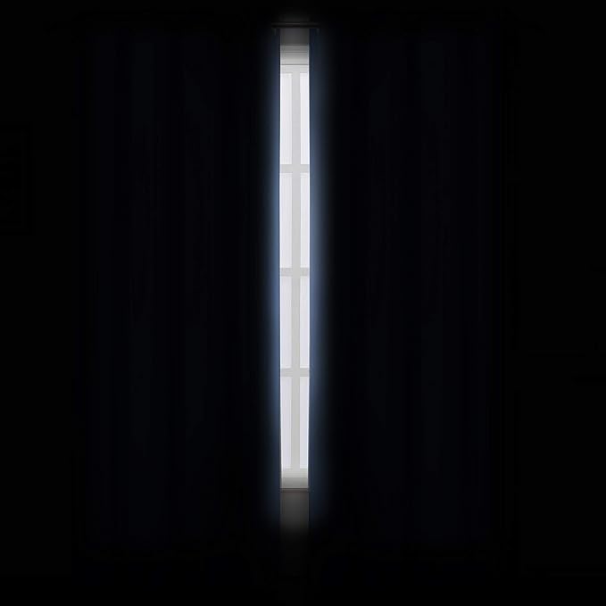 LEMOMO Sky Blue Thermal Blackout Curtains/42 x 72 Inch/Set of 2 Panels Room Darkening Curtains for Bedroom