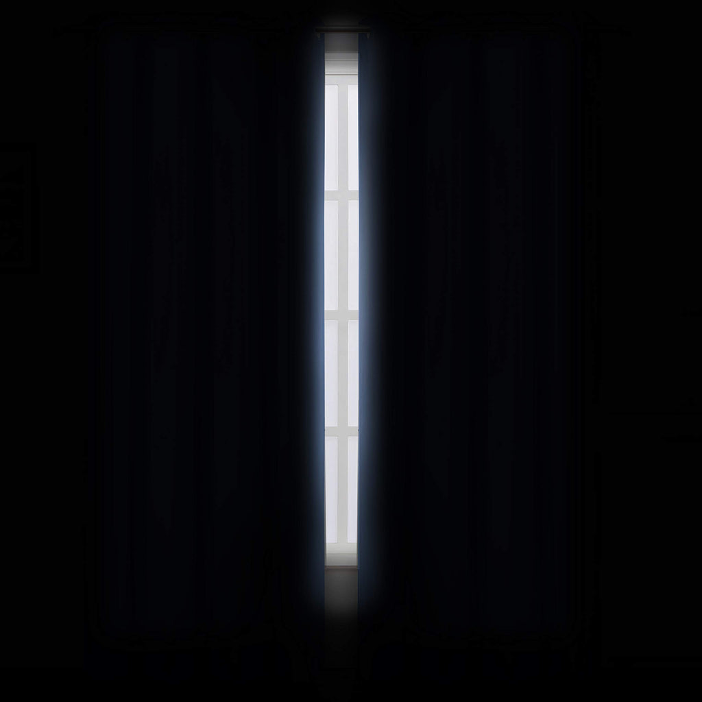 LEMOMO Sky Blue Blackout Curtains 66 x 63 Inch Length/Set of 2 Curtain Panels/Thermal Insulated Room Darkening Blackout Curtains for Bedroom