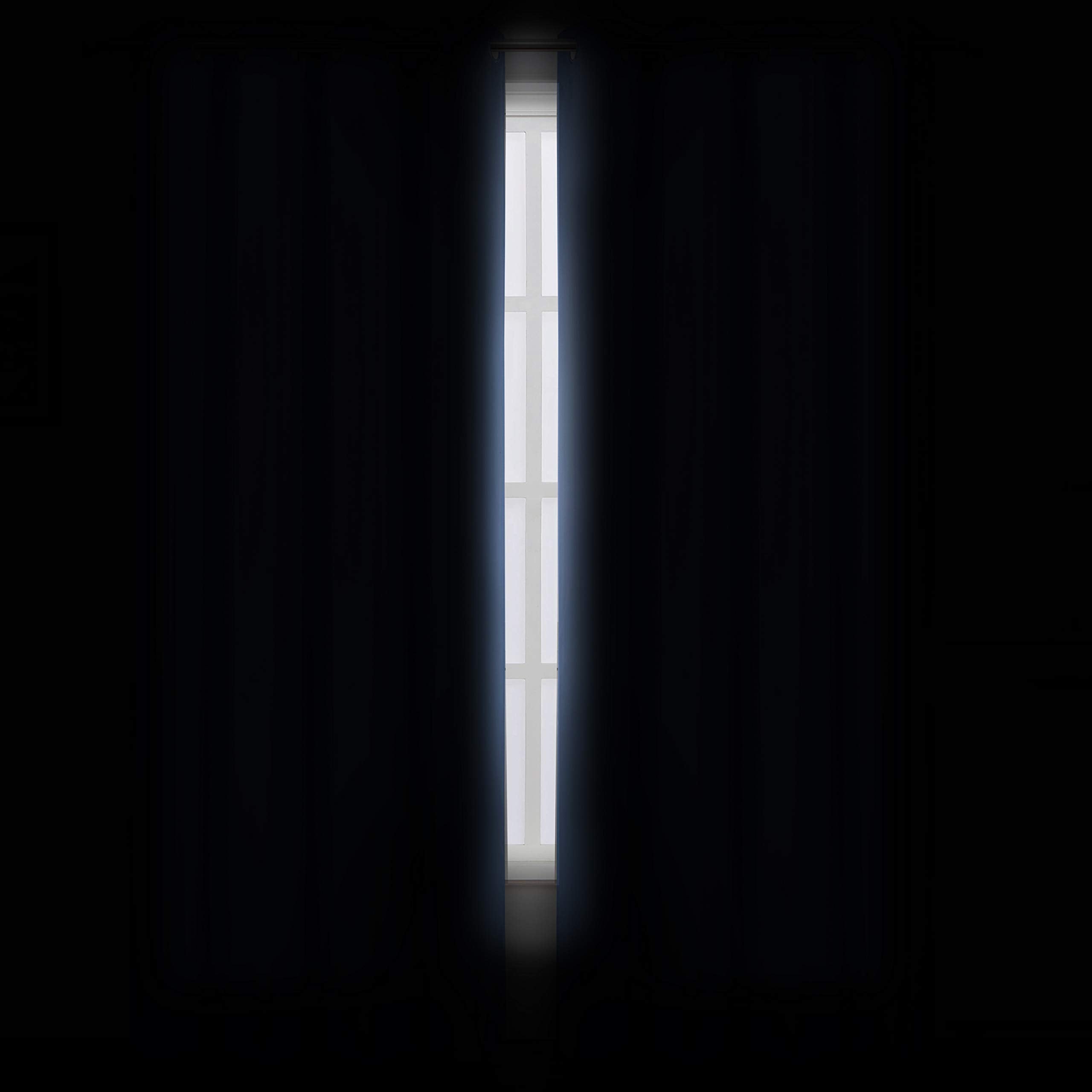 LEMOMO Sky Blue Blackout Curtains 66 x 63 Inch Length/Set of 2 Curtain Panels/Thermal Insulated Room Darkening Blackout Curtains for Bedroom