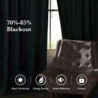 RYB HOME Velvet Curtains 102 inches Long, Extra Long High Ceiling Curtains
