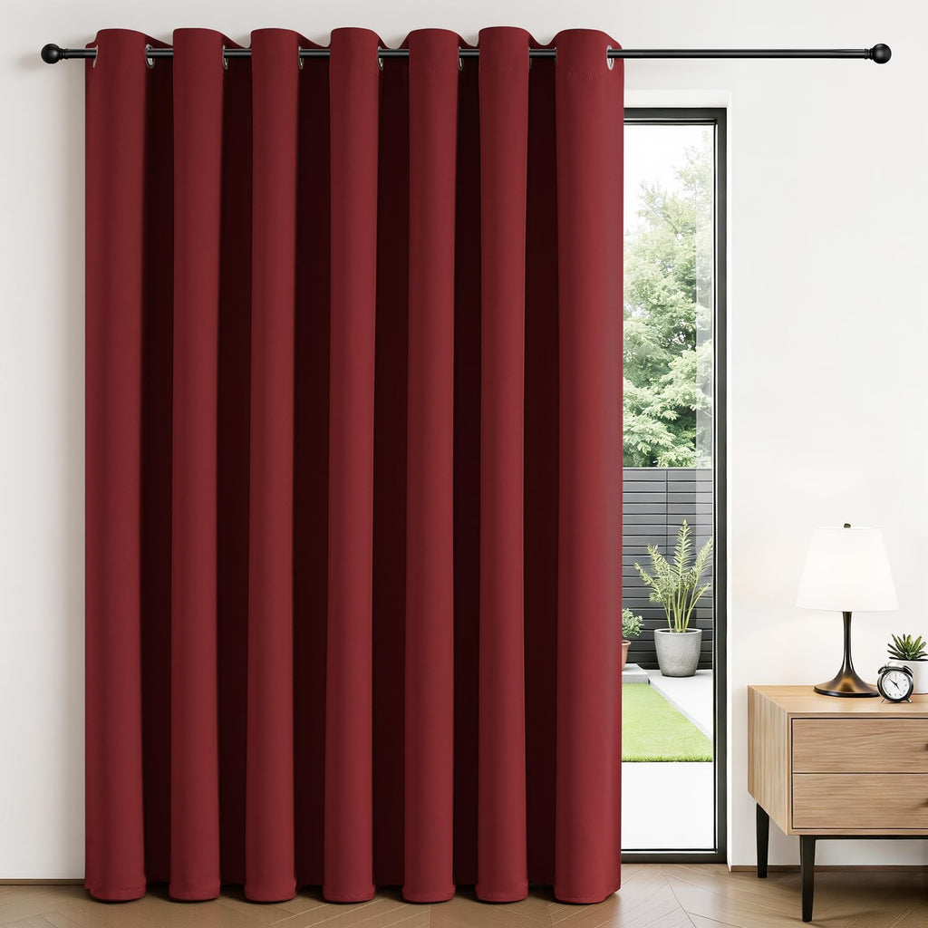 Joydeco Blackout Patio Sliding Door Curtains, Privacy Room Divider Curtains