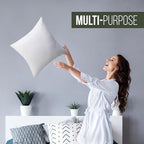 Utopia Bedding Throw Pillows, 18x18 Pillow Inserts, Pack of 1, White