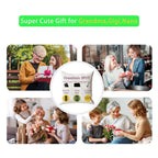 ONFAON Grandma Gifts, Grandma's Spot Throw Pillow Covers 18x18 Inch,Put Phone Glasses and Remote Control Pillowcase,Birthday Christmas Thanksgiving Day Gifts for Grandma Mom,3-Pocket