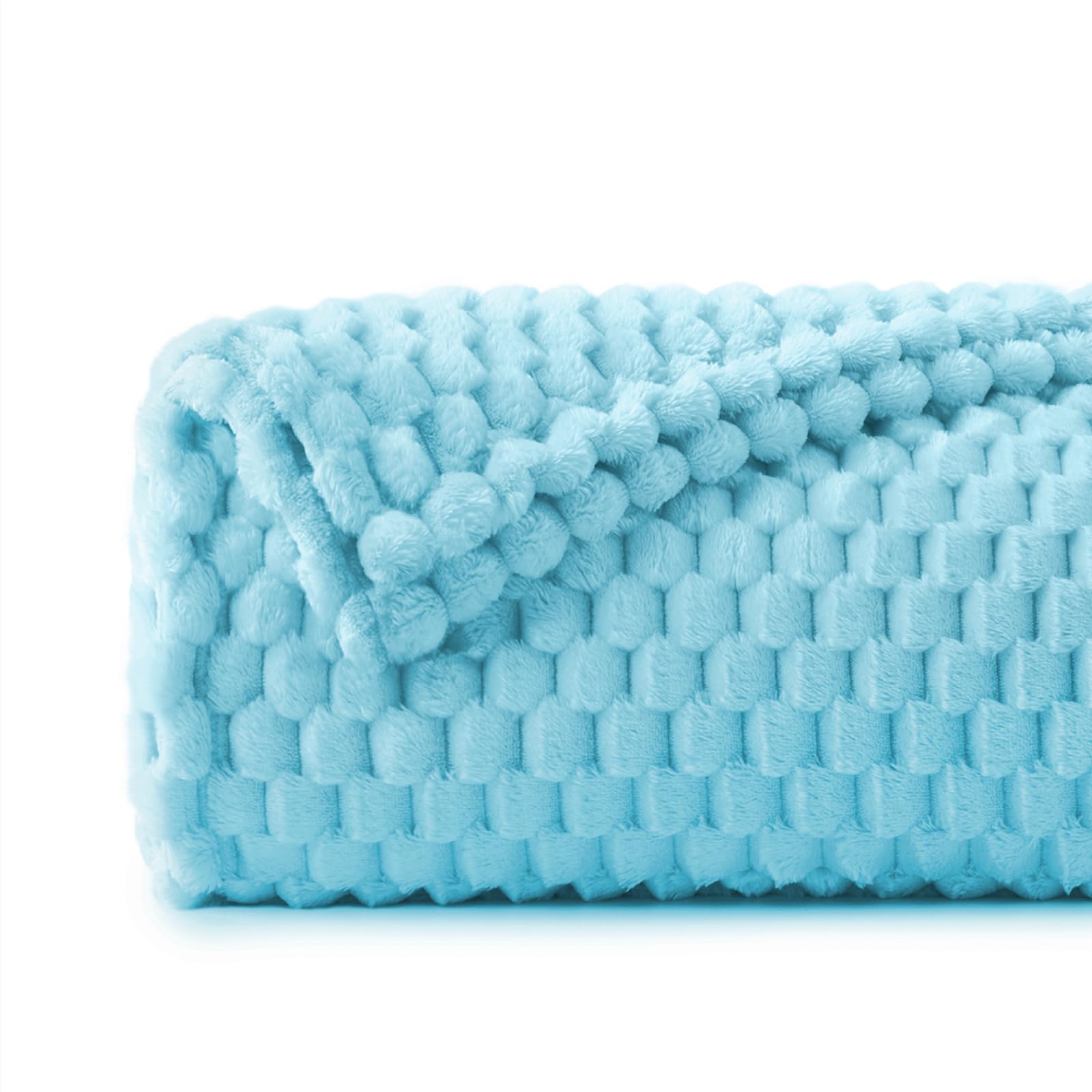 BEDELITE Light Blue Throw Blanket for Couch, Soft Gifts for Women, 50 * 60