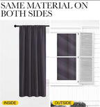NICETOWN Living Room Curtains, Blackout Draperies, Greyish Purple, 1 Pair, 70 x 84-inch, Home Decorations Thermal Insulated Solid Rod Pocket Blackout Drapes for Cafe