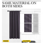 NICETOWN Blackout Curtains for RV Windows, Greyish Purple, 29" by 20", 2 Panels, Room Darkening Window Curtain Panels, Easy-Care Solid Thermal Insulated Draperies/Drapes for Daughter Room