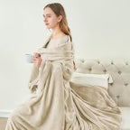 BEDELITE Fleece Blankets Queen Size Linen Throw Blankets for Bed, Luxury Plush Cozy Fuzzy Blanket 90x90 inches, Super Soft Warm Lightweight Throw Blanket All Seasons Suitable