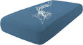 hyha Waterproof Couch Cushion Covers for Pets, Non Slip Sofa Seat Cover for Dogs Washable, Soft Thick Stretch Jacquard Fabric, Sofa Slipcovers with Elastic Bottom (1 Piece for Medium, Blue)