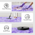 Rugs for Living Room 8x10, Alfombras para Salas Fluffy Shag Large Fuzzy Plush Soft Area Rug, Shaggy Carpets for Bedroom, Kids Boys Girls Home Decor Aesthetic(8 x 10, Purple Starry)