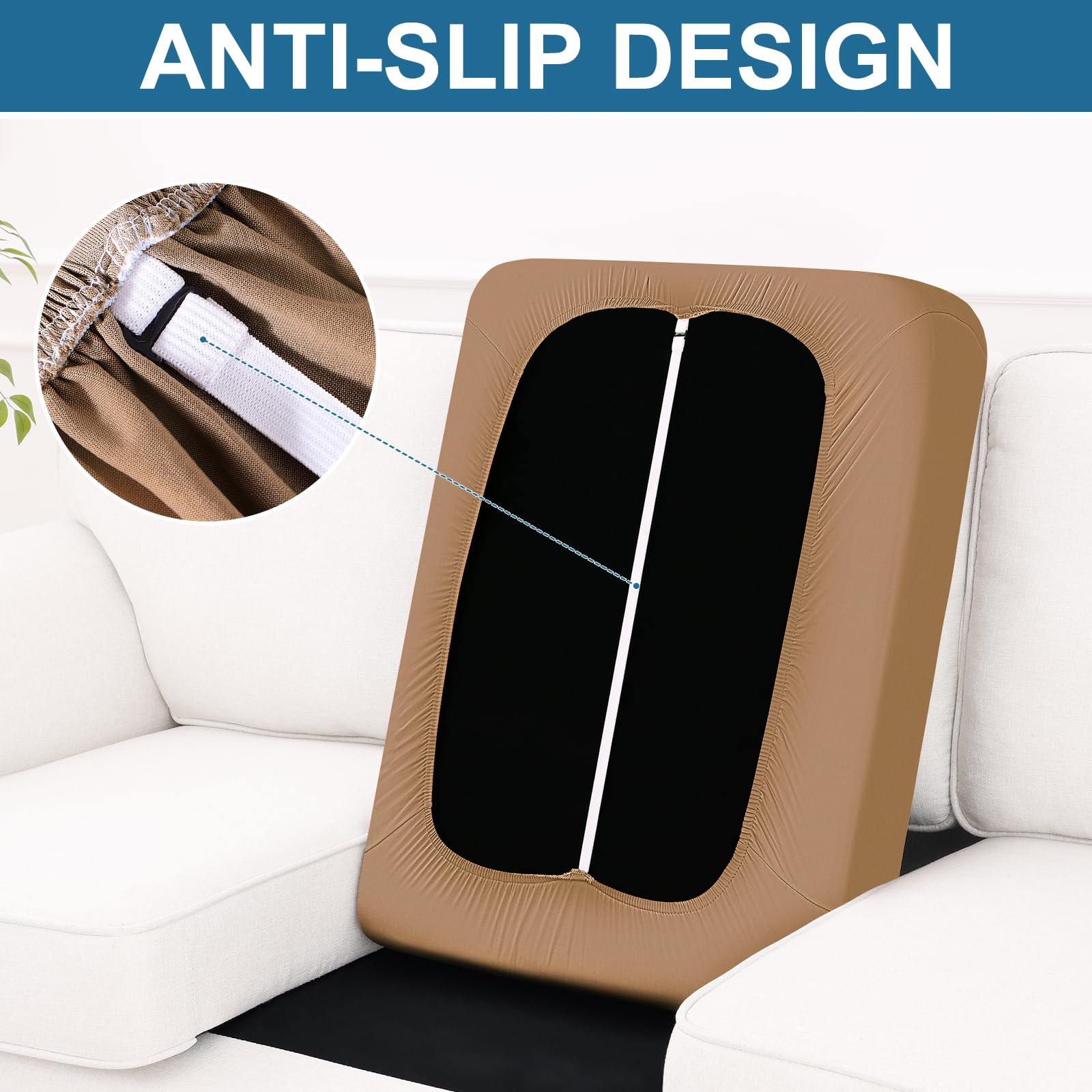 Smiry Couch Cushion Covers, Stretch Couch Covers for Sofa