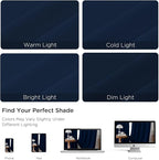 CUCRAF Navy Blue Blackout Curtains 45 inch Length 2 Panels Set, Rod Pocket Room Darkening Drapes for Bedroom Living Room, Insulated Thermal Light Blocking Window Curtain (W52 x L45 Inch)
