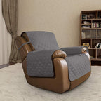 Easy-Going Oversized Recliner Cover Reversible Couch Cover Sofa Cover for Living Room Water Resistant Furniture Protector with Elastic Straps for Pets Dog (Oversized Recliner, Gray/Gray)