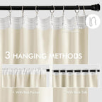 MIULEE Birch Back Tab Blackout Curtains 84 Inch Length 2 Panels Set for Living Room Bedroom Privacy, Rod Pocket/Pinch Pleat Thermal Insulated Room Darkening Pleated Light Blocking Drapes