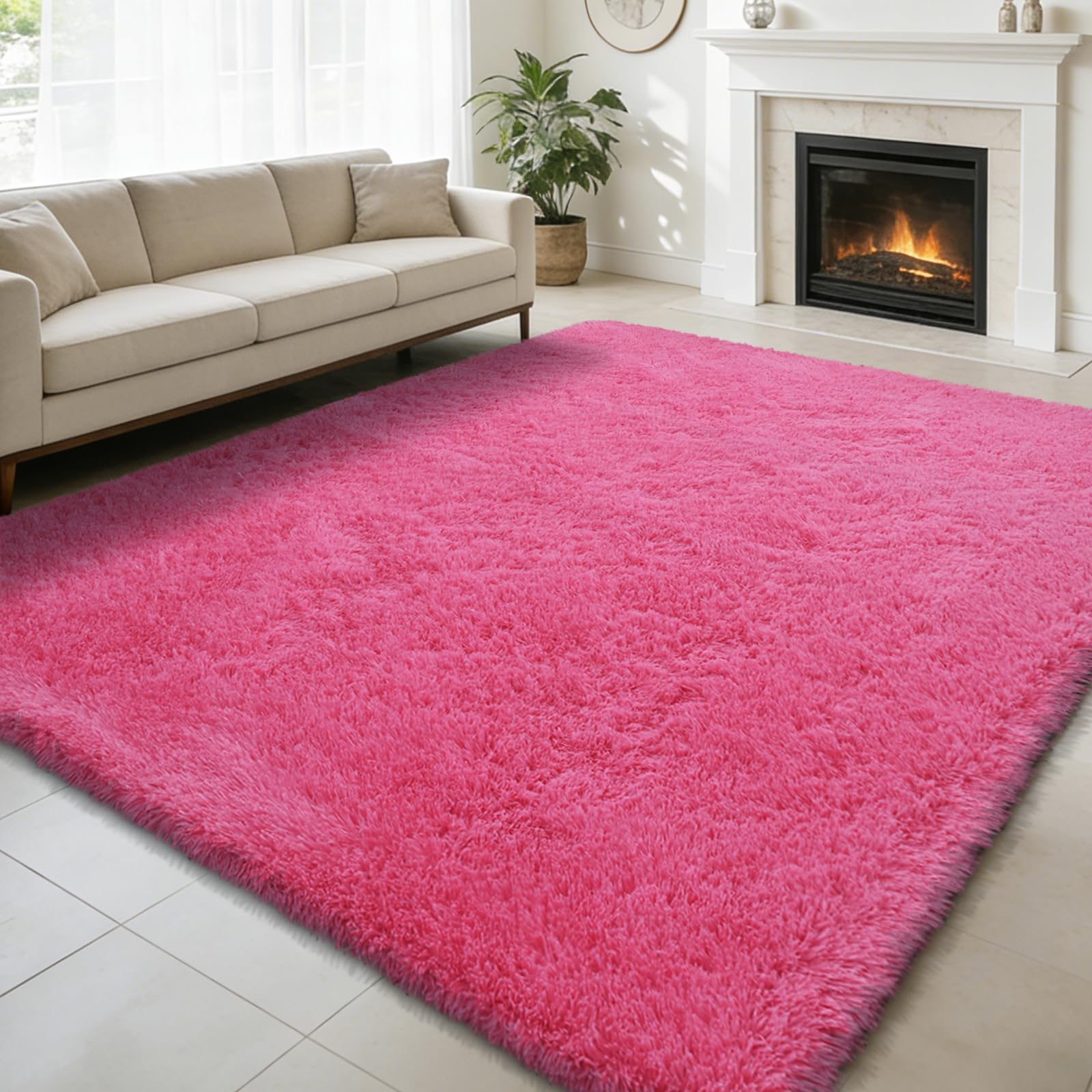 9x12 Fluffy Area Rugs for Living Room Bedroom,Large Fuzzy Shag Area Rug
