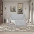 Easy-Going Oversized Chair Sofa Slipcover Reversible Sofa Cover Water Resistant Couch Cover Furniture Protector Cover with Elastic Straps for Pets Dog (Oversized Chair, Light Gray/Ivory)