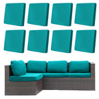 DREAHOTEXTIL 8Pcs Outdoor Cushion Covers, Elastic Patio Cushion Covers