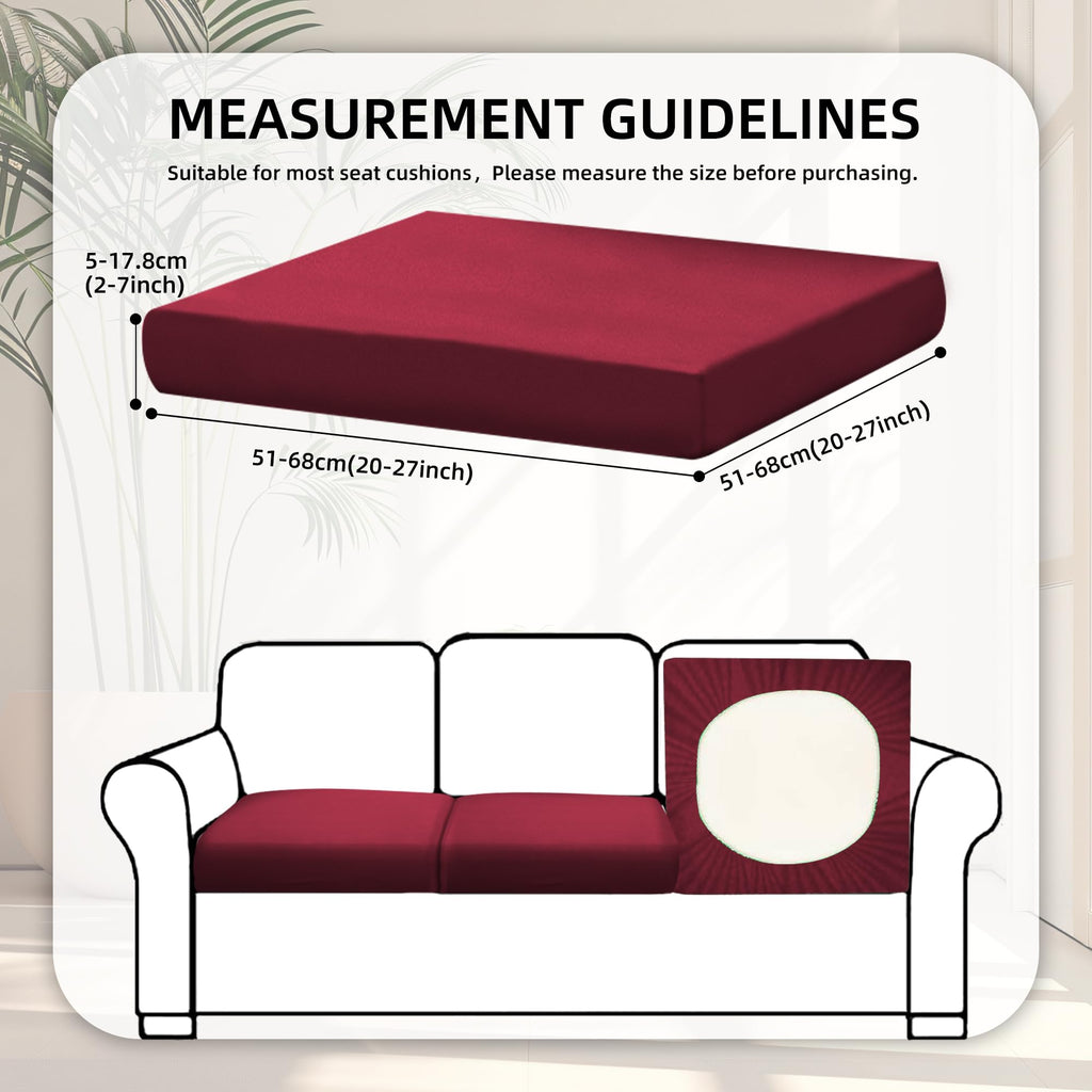 8 Pcs Outdoor Cushion Covers, Patio Sofa Cushion Covers Replacement