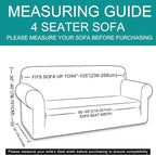 U-NICE HOME 4 Seater Stretch Couch Cover Sofa Cover Washable Sofa Slipcover Furniture Protector for 3 Cushion Couch Sofa Pet Friendly, Loden Frost