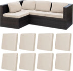 8Pcs Stretch Patio Cushion Covers,Outdoor Couch Covers Replacement,Outdoor Couch & Sofa Slipcovers,for Patio Furniture Cushion Covers,Washable Reusable urniture Protector(Beige,8PCS)