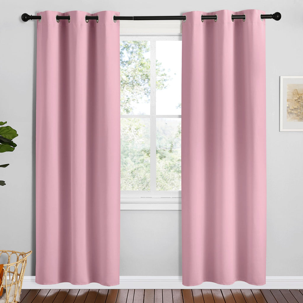 NICETOWN Navy Blackout Curtains for Kid's Room 42" Wide x 78" Long 2 Panels