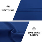 DWCN Blackout Curtains Room Darkening Thermal Insulated Bedroom Curtains Window Curtain Panels, 42 x 84 inches Long, Set of 2 Classic Blue Rod Pocket Drapes