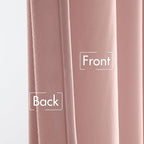 MIULEE Light Pink Velvet Curtains 52x96 inches Luxury Blackout Curtains