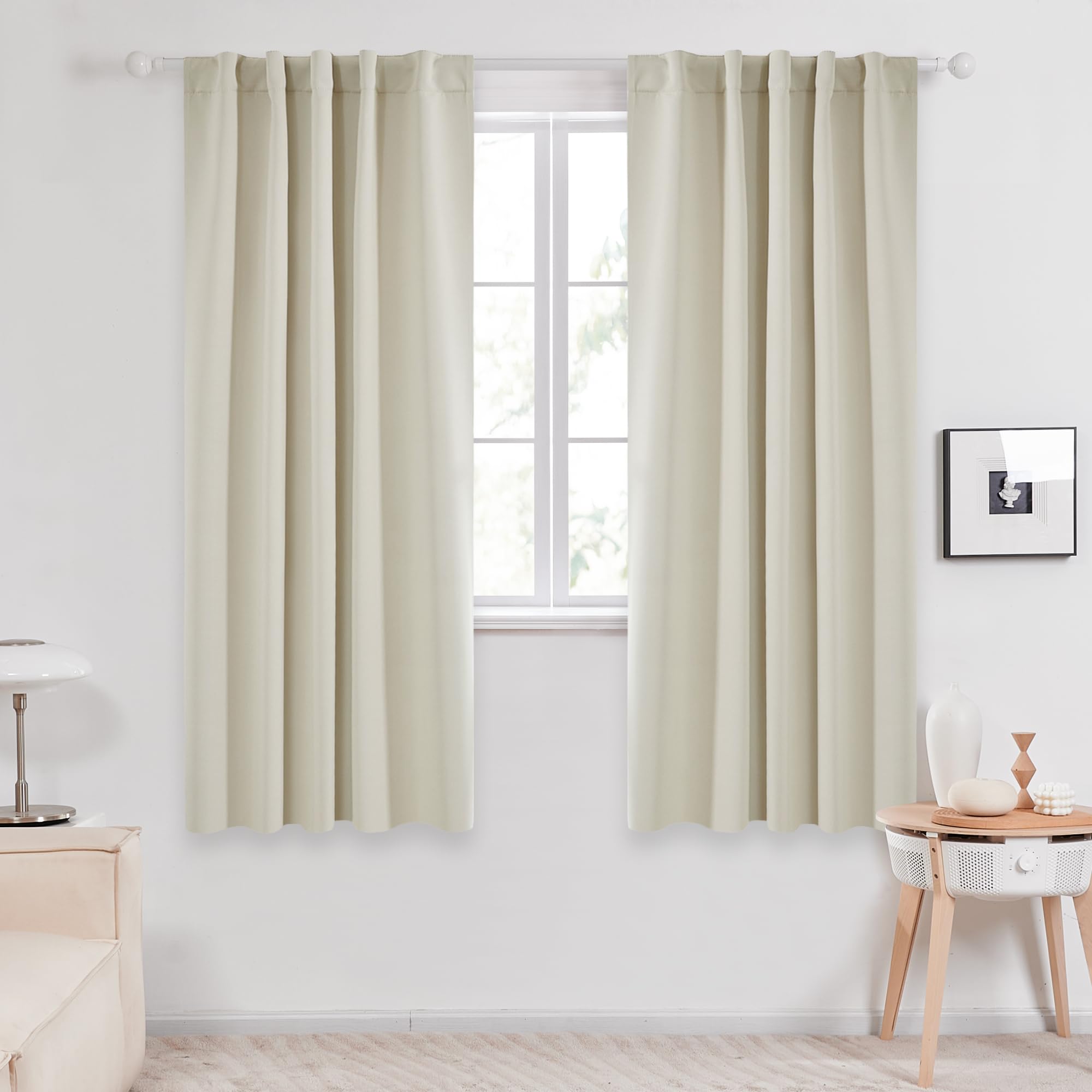 Deconovo Blackout Curtains for Bedroom, Living Room Curtains 72 Inches Long