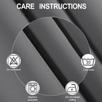 LEMOMO Blackout Curtains 52 x 120 Inch Long Frost Grey Curtains Set of 2 Panels Room Darkening Curtains for Bedroom and Living Room