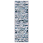 Lansny Modern Abstract Runner Rug 3x8, Grey Blue White, Washable Kitchen Runner Non-Slip Soft Hallway Rug Thin Print Faux Wool Carpet for Entryway Bedroom Laundry Room Indoor Home Office Decor