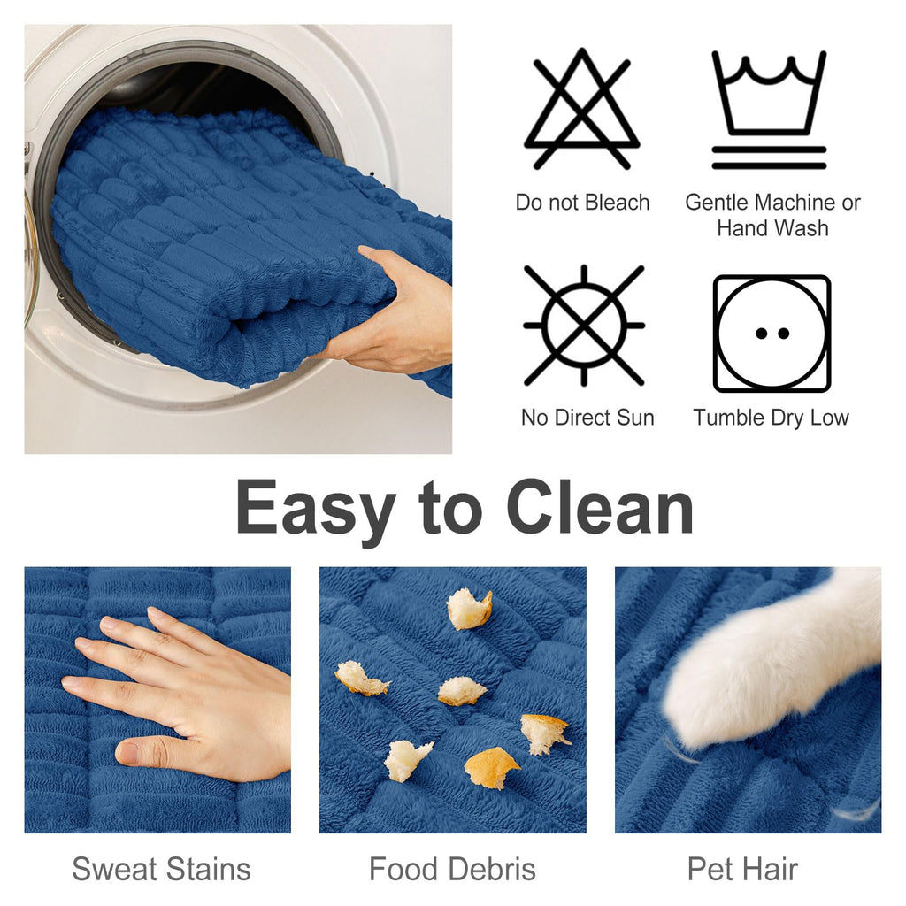 hyha Couch Cover for Dogs, Washable Non Slip Plush Flannel Sofa Protector