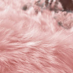 Goolela Pink Area Rug 5x8 Fluffy Fuzzy Furry Carpet for Girls Bedroom Living Room Faux Sheepskin Fur Shaggy Plush Rectangle
