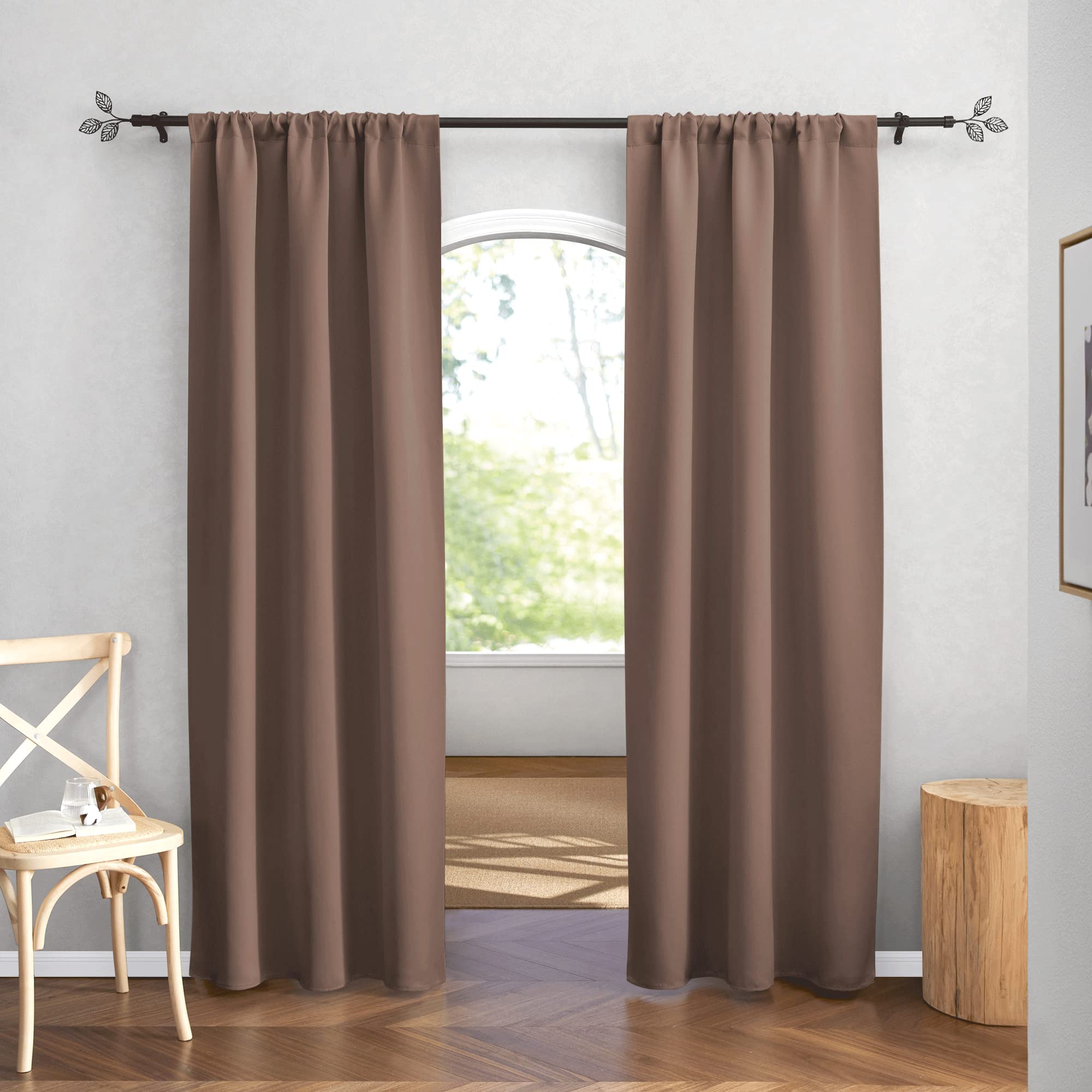 RYB HOME Blackout Curtains for Bedroom Living Dining Room 84 inches Long