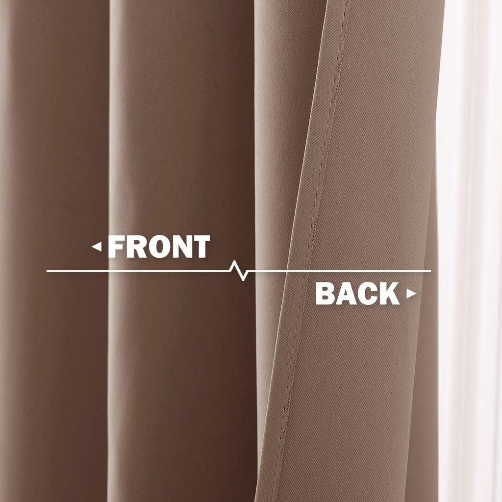NICETOWN Short Curtains Blackout Curtains for Half Nursery Window
