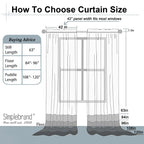 Simplebrand Sheer White Curtains 120 Inches Long, Extra Long Rod Pocket Solid Color Window Sheer Curtain Panels, Elegant Curtains & Drapes for Living Room, Bedroom 2 Panels (White, 2x42x120'')