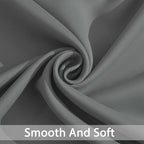 Yakamok Gray Blackout Curtain Panels 84 inches - Light Reducing Thermal Insulated Solid Grommet Blackout Curtains/Panels/Drapes for Living Room 1 Panel, 52 inches by 84 Inch, Grey