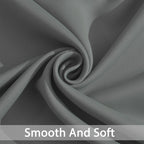 Yakamok Grey Room Darkening Curtains 84 inch Gray Sliding Door Drapes