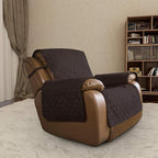 Easy-Going Oversized Recliner Cover Reversible Couch Cover Sofa Cover for Living Room Water Resistant Furniture Protector with Elastic Straps for Pets Dog (Oversized Recliner, Chocolate/Ivory)