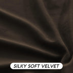 RYB HOME Brown Blackout Curtains 84 inches Long Velvet for Bedroom