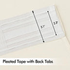 MIULEE Birch Back Tab Blackout Curtains 84 Inch Length 2 Panels Set for Living Room Bedroom Privacy, Rod Pocket/Pinch Pleat Thermal Insulated Room Darkening Pleated Light Blocking Drapes