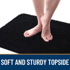 OLANLY Dog Door Mat for Muddy Paws 70x35, Super Absorbent Chenille Mud Mat