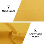 DWCN Short Blackout Curtains 60 x 36 Inch Long for Kitchen RV Bunk Yellow