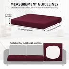 SUKAIKEQA 14PCS Patio Cushion Covers,Patio Furniture Couch Seat Slipcovers