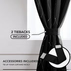 Deconovo Living Room Curtains 54 Inches Long, Blackout Curtains for Bedroom