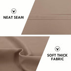 DWCN Blackout Curtains for Living Room Thermal Insulated, Energy Saving & Noise Reducing Bedroom Curtains, Khaki, W 70x L 84 Inch, Set of 2 Rod Pocket Curtain Panels