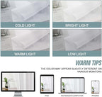 White Window Sheer Curtains 54 inch Length, Soft Airy Light Filtering Sheer Curtain 2 Panels Set, Dual Rod Pocket Gauze White Drapes for Living Room Bedroom, 2x42Wx54L Inches