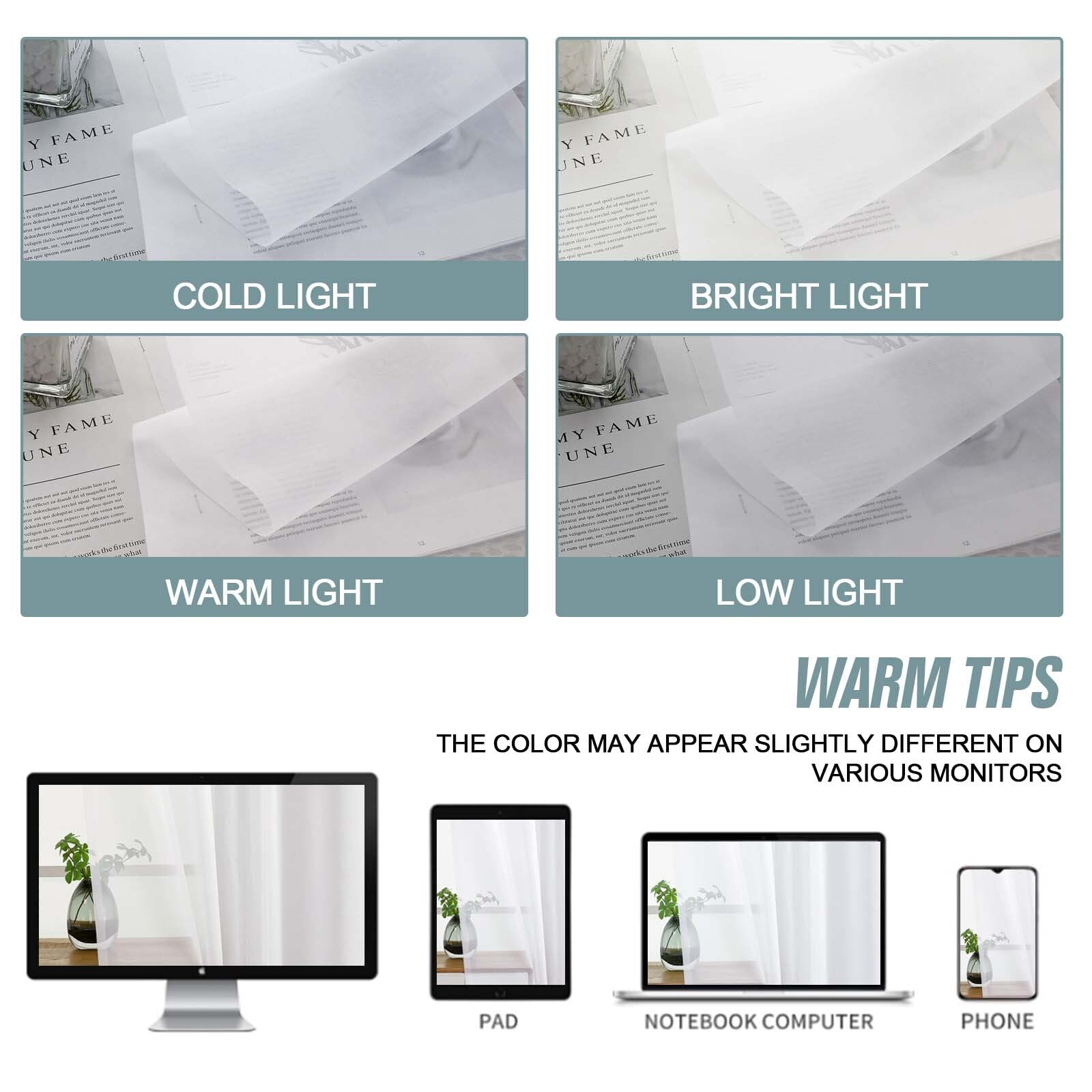 Ebesto White Small Sheer Curtains 2 Panels Set, Kitchen Curtains 24 Inch Length, Elegant Light Filtering Short Window Drapes for Living Room Bedroom, Dual Rod Pocket Design, 2x42Wx24L Inches