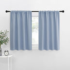 NICETOWN Blackout Curtains for RV Windows, Vintage Blue, 29" by 20", 2 Panels, Room Darkening Window Curtain Panels, Easy-Care Solid Thermal Insulated Draperies/Drapes for Daughter Room